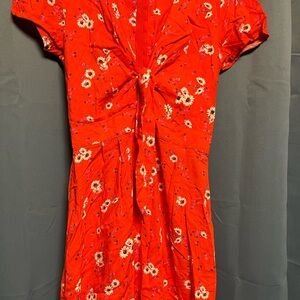 Miami Red and Purple Floral Dress